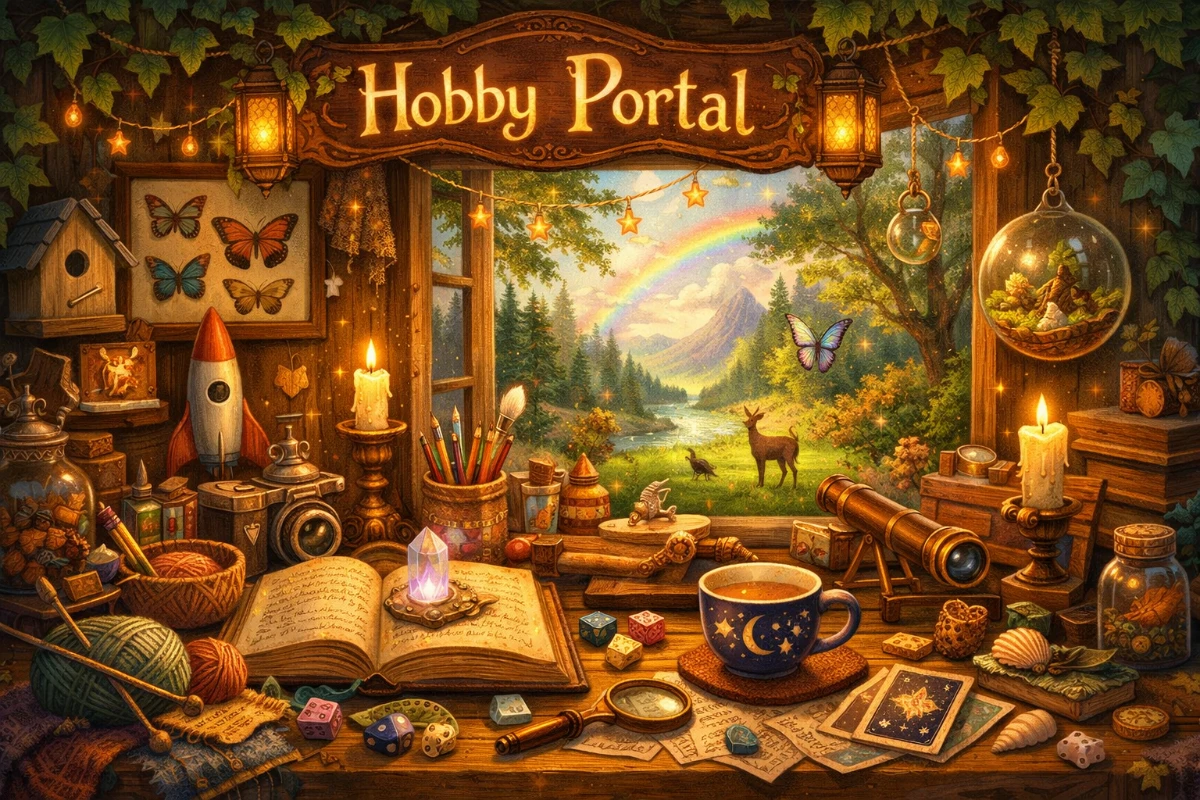 A tidy collection of hobby tools and materials.